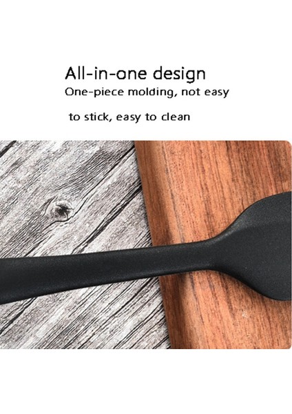 Silikon Spatula 3 Parça Set Kek Spatula Yağ Fırçası Silikon Set Kek Spatula Yağ Fırçası Pişirme Aracı Set (Yurt Dışından)