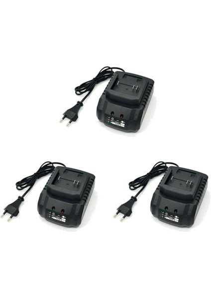 Lityum 18V 21V Için 3x Şarj Cihazı Akülü Matkap Açılı Taşlama Elektrikli Üfleyici Elektrikli El Aletleri Için Geçerlidir Ab Tak (Yurt Dışından)