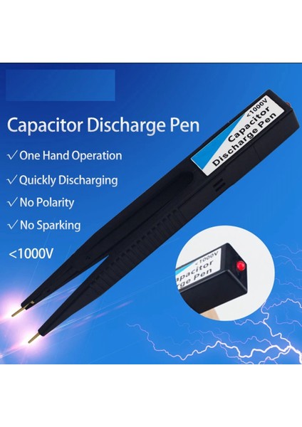 Kondansatör Deşarj Kalemi Hızlı Deşarj Yüksek Gerilim 1000 V Elektronik Güvenlik Akıllı Için Onarım Aracı Boşaltıcı (Yurt Dışından)