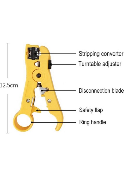 RJ45 Pense Crimper Cat5 Cat6 Cat7 Ağ Aracı Rg Rj 45 Ethernet Kablo Striptizci Presleme Kelepçe Maşa Klip RG45 Lan (Yurt Dışından)