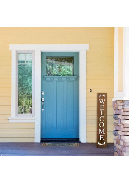 Hoş Geldiniz Tabelası Stencil, Ahşap Üzerine Boyama Için Mektup Şablonları Yeniden Kullanılabilir Sundurma Tabelası ve Ön Kapı Dikey Dekorasyon (Yurt Dışından) modelleri