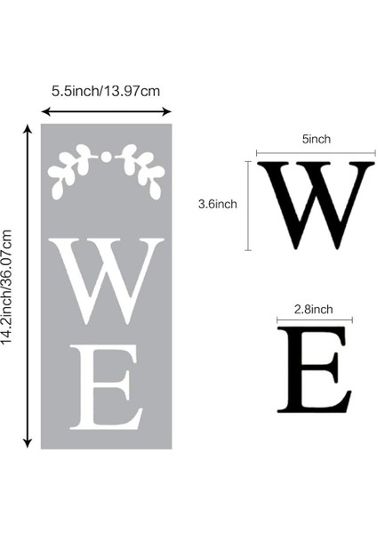 Hoş Geldiniz Tabelası Stencil, Ahşap Üzerine Boyama Için Mektup Şablonları Yeniden Kullanılabilir Sundurma Tabelası ve Ön Kapı Dikey Dekorasyon (Yurt Dışından) fırsatları