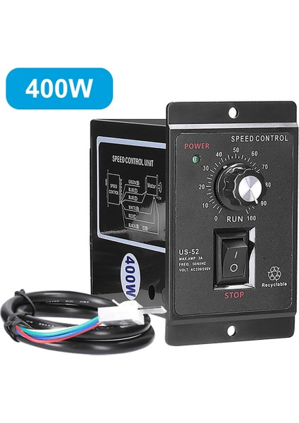 400W Motor Hız Kontrol Cihazı Ac 220V Motor Hız Regülatörü Kontrol Cihazı Ileri ve Geri Motor Vali Kontrol Cihazı (Yurt Dışından)