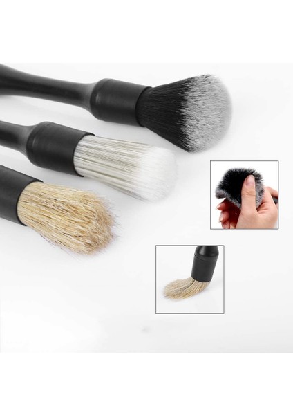 Paket Araba Detaylandırma Fırça Seti Otomatik Detay Fırça Seti Otomotiv Iç Dış Mikrofiber Detaylandırma Fırçaları (Yurt Dışından)