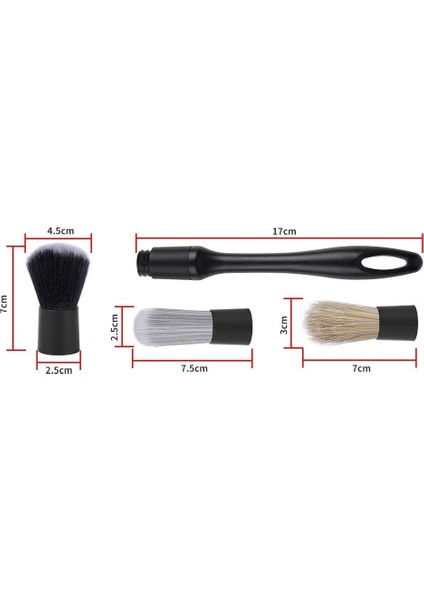 Paket Araba Detaylandırma Fırça Seti Otomatik Detay Fırça Seti Otomotiv Iç Dış Mikrofiber Detaylandırma Fırçaları (Yurt Dışından)