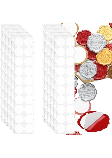 400 Adet Çift Taraflı Yapışkan Noktalar, Mum Mühür Damga Seti Için Kullanılır, Çıkarılabilir Etiket Bant Noktaları, Yapışkan Mum Mühür Etiket (Yurt Dışından)