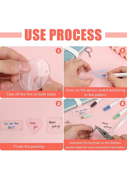 200 Parça Akrilik Anahtarlık Boşlukları Boş Akrilik Şeffaf Anahtarlık Kolye Dıy Zanaat Projeleri Için (Yurt Dışından) fırsatları