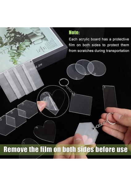 200 Parça Akrilik Anahtarlık Boşlukları Boş Akrilik Şeffaf Anahtarlık Kolye Dıy Zanaat Projeleri Için (Yurt Dışından) indirimleri