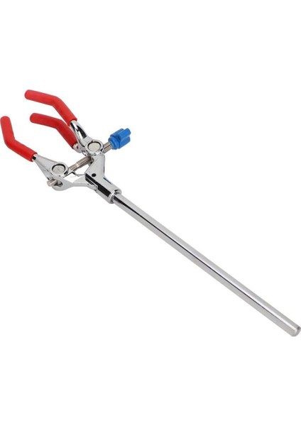 Laboratuvar Kelepçesi 28 cm 3 Parmak Tarzı Kauçuk Kaplamalı Kafa Laboratuvar Kelepçesi Çok Fonksiyonlu Kondenser Beher Uzatma Kelepçesi (Yurt Dışından)