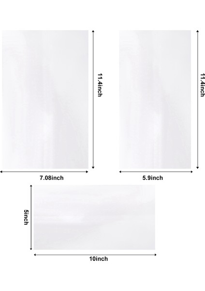 30 Adet Süblimasyon Shrink Wrap Film, 3 Boyutlu Isı Transferi Shrink Film Shrink Wrap Çanta Beyaz Wrap Kupa, Bardak, Bardak (Yurt Dışından)