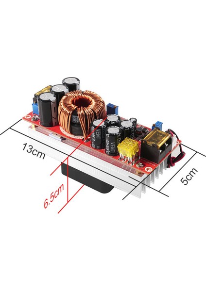 1800W Dc Dönüştürücü Cv Boost Dönüştürücü Step Up Ayarlanabilir Modül Güç Kaynağı 40A 10V-60V Ila 12V-90V Regülatör (Yurt Dışından)