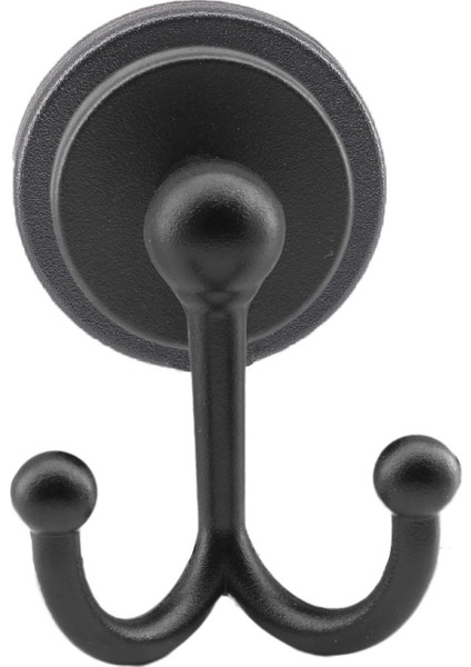 Siyah Renk Metal Sağlam Aparat Bornoz Havlu Asma Askı Banyo Lavabo Çatal Yapışkanlı 2'li Askılık indirimleri