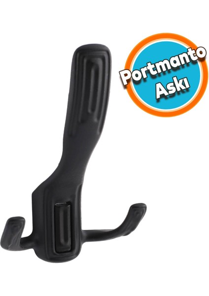 Portmanto Vestiyer Duvar Dolap Elbise Askısı Mat Siyah Mobilya Metal Kapı Askılığı Aparatı