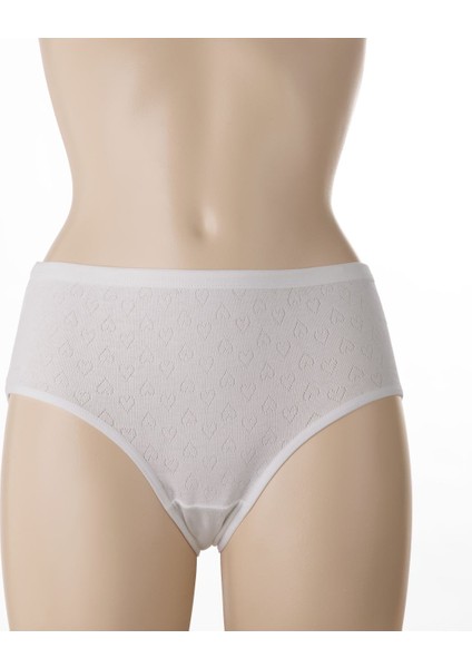 Yıldız %100 Pamuk 6'lı Kalpli Desen Bato Külot Q3590