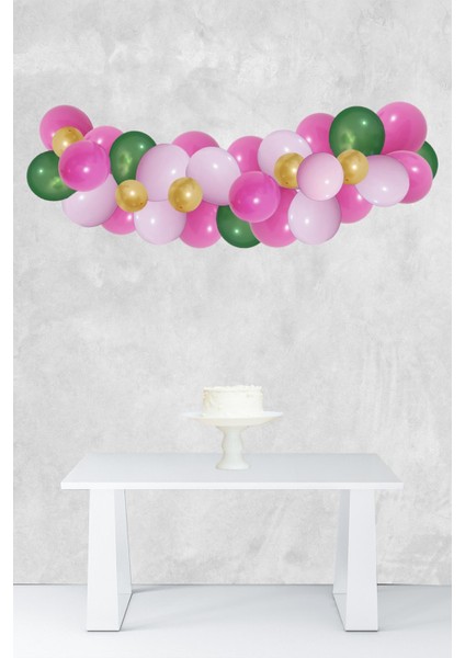 Aloha Konsept Balon Zinciri Aloha Tema Parti Balon Seti 42 Parça