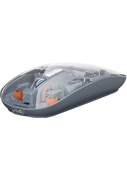 Multimod Kablosuz Mouse Recci RCS-M01 Space Capsule Serisi Şeffaf Tasarımlı Fare Tak Çalıştır