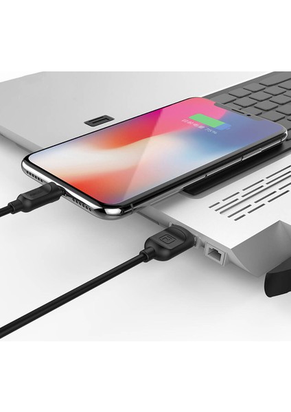 iPhone Şarj Kablosu Recci RCL-P100 City Of Sky Serisi Lightning To Usb-A Data ve Şarj Kablo 1m Siyah modelleri
