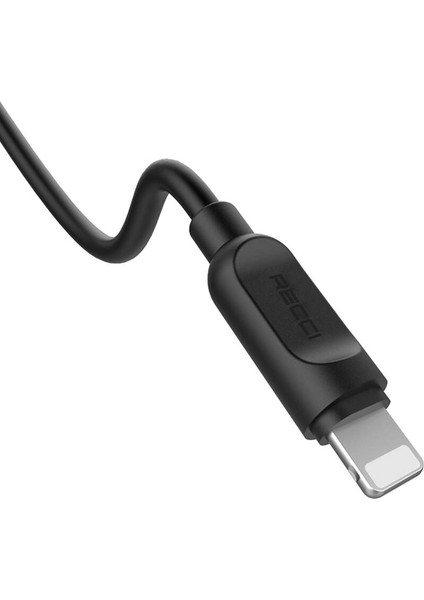 iPhone Şarj Kablosu Recci RCL-P100 City Of Sky Serisi Lightning To Usb-A Data ve Şarj Kablo 1m Siyah fırsatları
