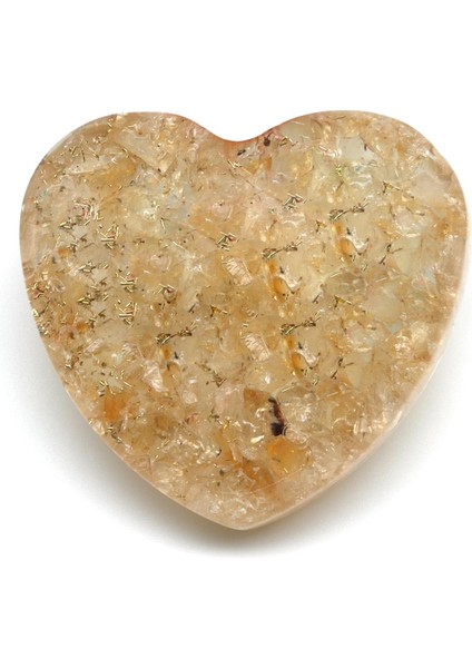 Sitrin Taşından Orgonit Kalp