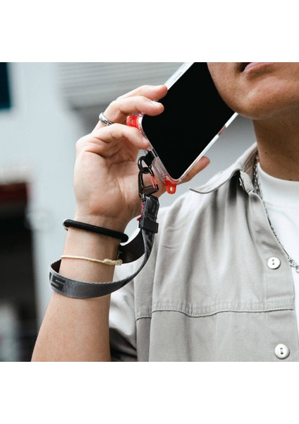 Telefon Bilek Askı Ipi Skinarma Scout Serisi Logolu Kayış Gri fırsatları