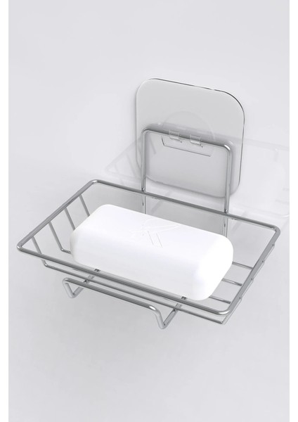 Yapışkanlı Dekoratif Sabunluk Banyo Düzenleyici Banyo Askı Aksesuar Sabunluk