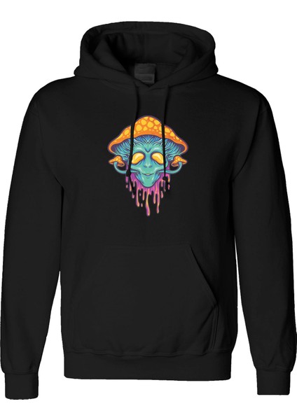 Rayden Tasarım Dijital Baskılı 3 Iplik Şardonlu Unisex Kapüşonlu Hoodie Sweatshirt