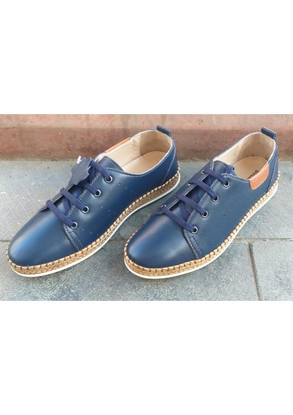 231749 Kadın Hakiki Deri Smart Casual Spor Ayakkabı