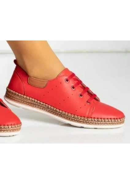 231749 Kadın Hakiki Deri Smart Casual Spor Ayakkabı