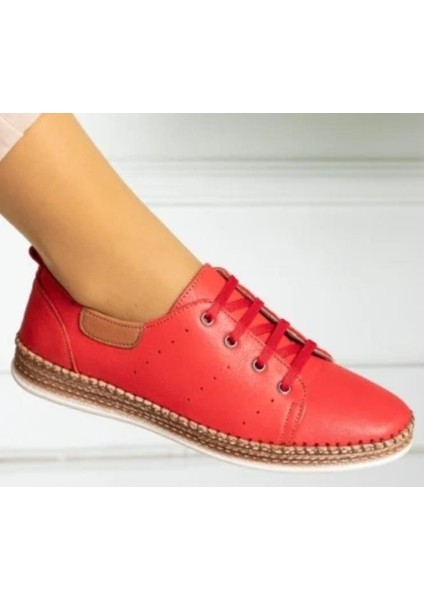 231749 Kadın Hakiki Deri Smart Casual Spor Ayakkabı