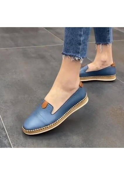 231745 Kadın Casual Hakiki Deri Günlük Comfort Babet Ayakkabı fiyatları