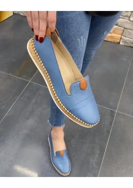 231745 Kadın Casual Hakiki Deri Günlük Comfort Babet Ayakkabı fırsatları