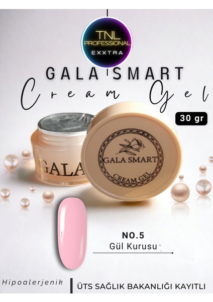 Cream Krem Jel No: 05 Yoğun Kıvam 30 G Tırnak Tamir Jeli Protez Jel Tırnak