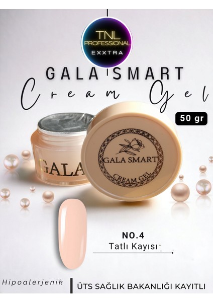 Protez Tırnak Jeli No: 04 Cream Gel Yoğun Kıvam 50 Gr Jel