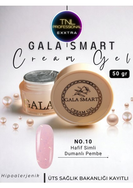 Jel Cream Krem Jel No: 10 Yoğun Kıvam 50 G Tırnak Tamir Jeli Protez Jel Tırnak