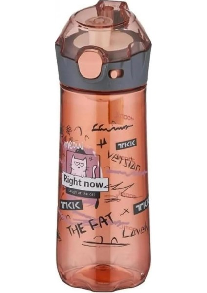 Tkk T 1008 Pink 500 ml Desenli Su Matarası