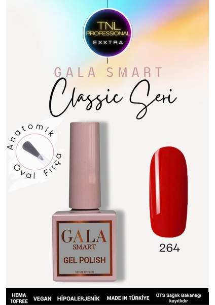 Kalıcı Oje 10 Ml No: 264 Kırmızı Ve Bordo Renk Tonları