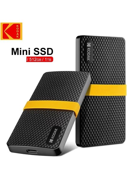 Kodak X200 Taşınabilir Ssd Disk 512GB. Süper Hızlı Yeni Nesil Son Teknoloji