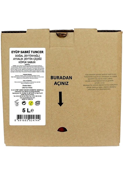 Ayvalık Zeytin Çiçeği Köpük Sabun 5000 ml