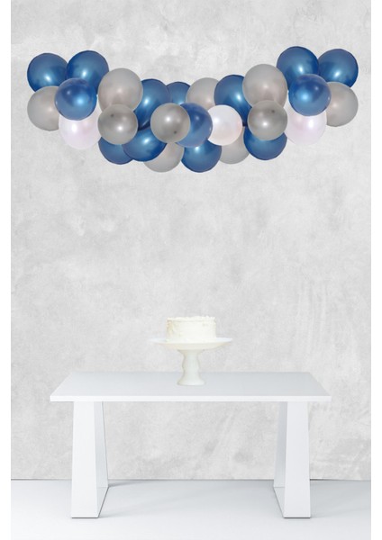 Galaksi Konsept Balon Zinciri Uzay Tema Parti Balon Seti 47 Parça