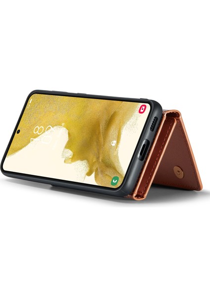 Samsung Galaxy S24+ Söndürülebilir Cüzdanlı Işıltılı Kickstand Kapağı (Yurt Dışından)