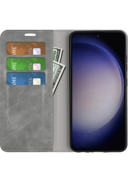Samsung Galaxy S24+ Cilt Deri Deri Cüzdan Telefon Kapağı (Yurt Dışından) fiyatları