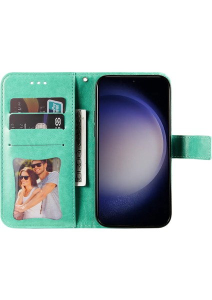 Samsung Galaxy S24+ Stand Cüzdanı Baskılı Pu Deri Cep Telefon Kabuğu Kapağı (Yurt Dışından)