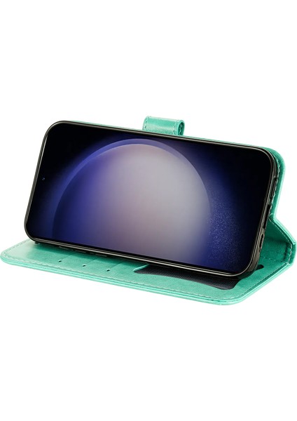 Samsung Galaxy S24+ Stand Cüzdanı Baskılı Pu Deri Cep Telefon Kabuğu Kapağı (Yurt Dışından)