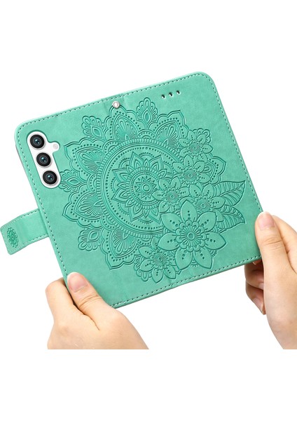 Samsung Galaxy S24+ Stand Cüzdanı Baskılı Pu Deri Cep Telefon Kabuğu Kapağı (Yurt Dışından)