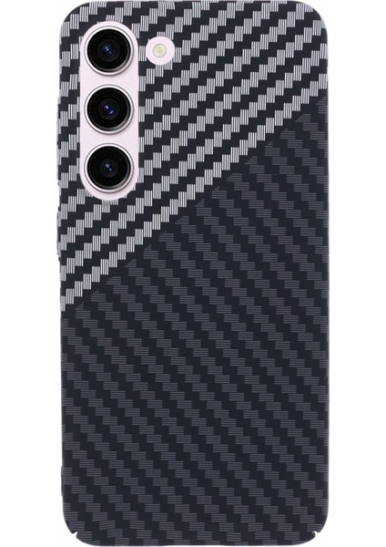 Samsung Galaxy S24+ Pc Kılıf Karbon Fiber Doku Koruyucu Telefon Kapağı (Yurt Dışından)