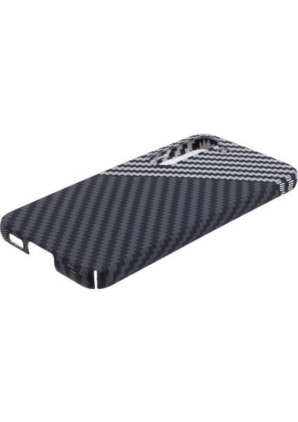 Samsung Galaxy S24+ Pc Kılıf Karbon Fiber Doku Koruyucu Telefon Kapağı (Yurt Dışından)