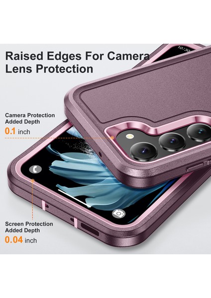 Samsung Galaxy S24+ Üç Katlı Pc+Tpu+Pc Anti-Drop Kapağı (Yurt Dışından)