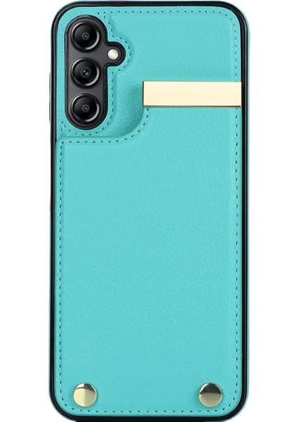 Samsung Galaxy S24+ Metal Dekor Tpu+ Pu Deri Kart Tutucu Anti-Drop Cep Telefon Kılıfı (Yurt Dışından) fiyatları
