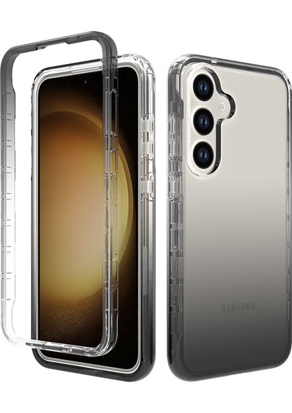 Samsung Galaxy S24+ Drop Karşıtı Pc+ Tpu Temizle Gradent Telefon Koruyucu Kapak (Yurt Dışından)
