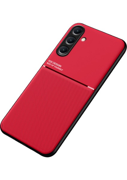 Samsung Galaxy S24+ Pu+Tpu+Pc Manyetik Tutucu Metal Sayfası ile Arka Kapak (Yurt Dışından)